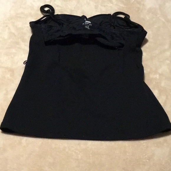 MODA BLACK BRA TEE TANK - Picture 4 of 7